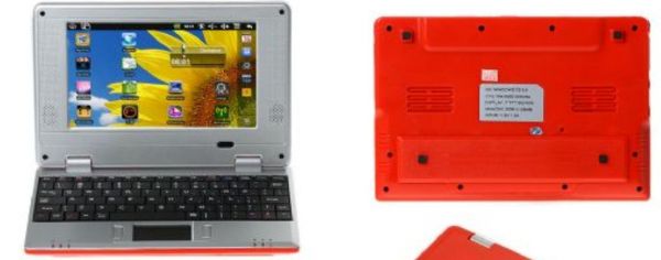 Netbook Red - EPC-7000S 7 polegadas Google Android 2.2 Exter