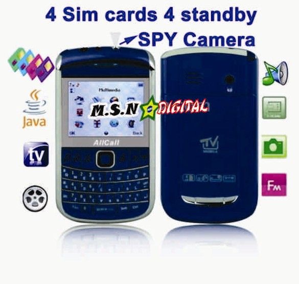 CELULAR azul escuro 4 cartões SIM - S-MPH-1492DBR