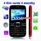 CELULAR QUAD BANDF52 Preto, 4 cartões SIM