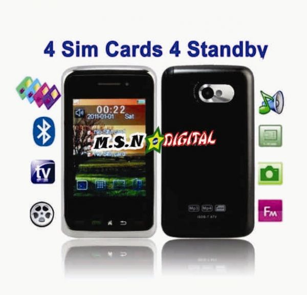 CELULAR F912, 4 cartões SIM (4 CHIP)