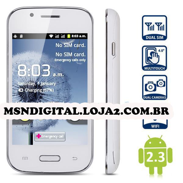 Smartphone Android 2.3 - Y7562